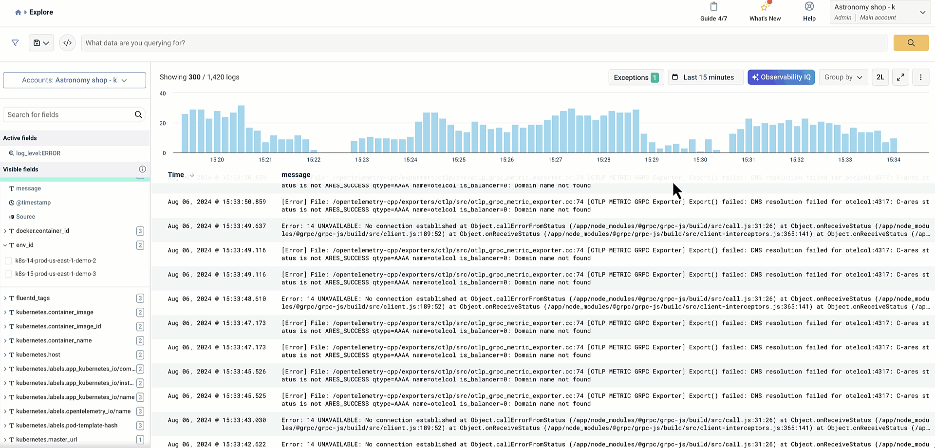 Observability IQ Assistant