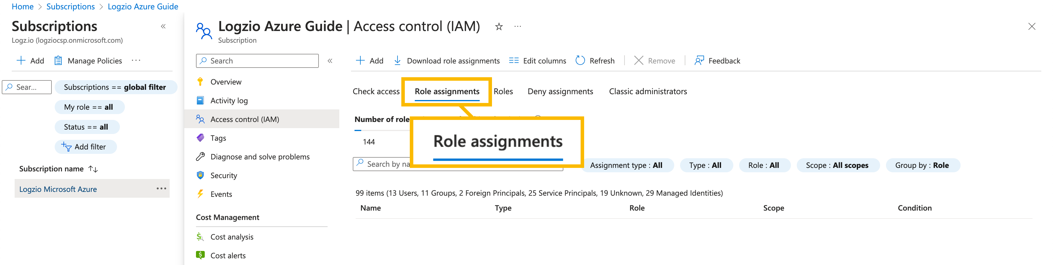 assign role