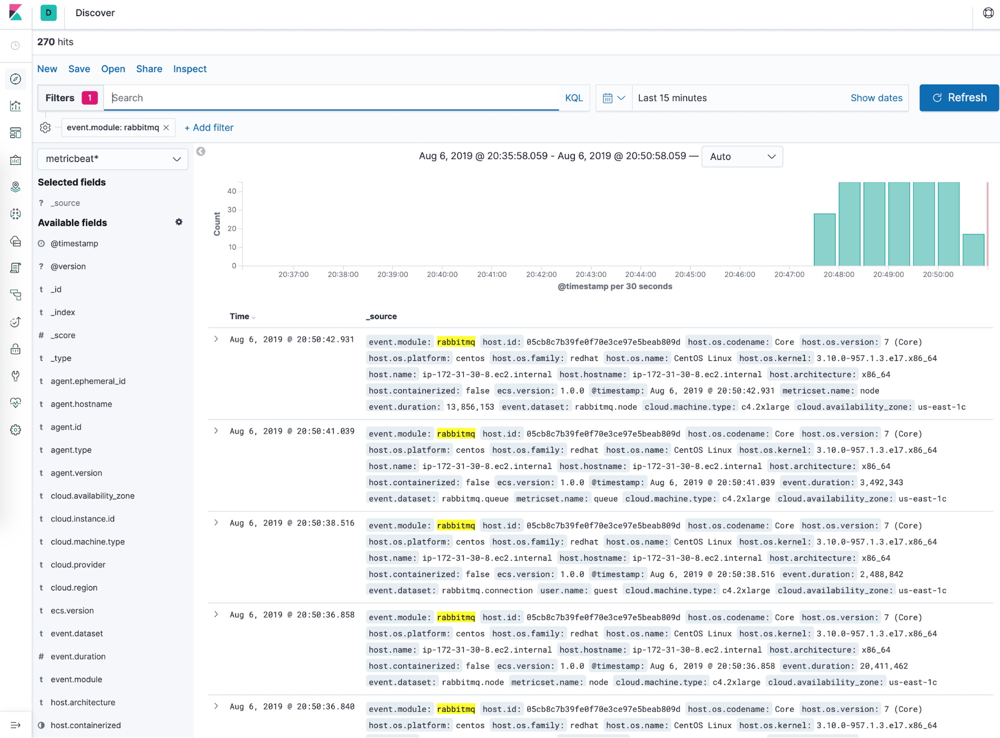 Kibana Discover