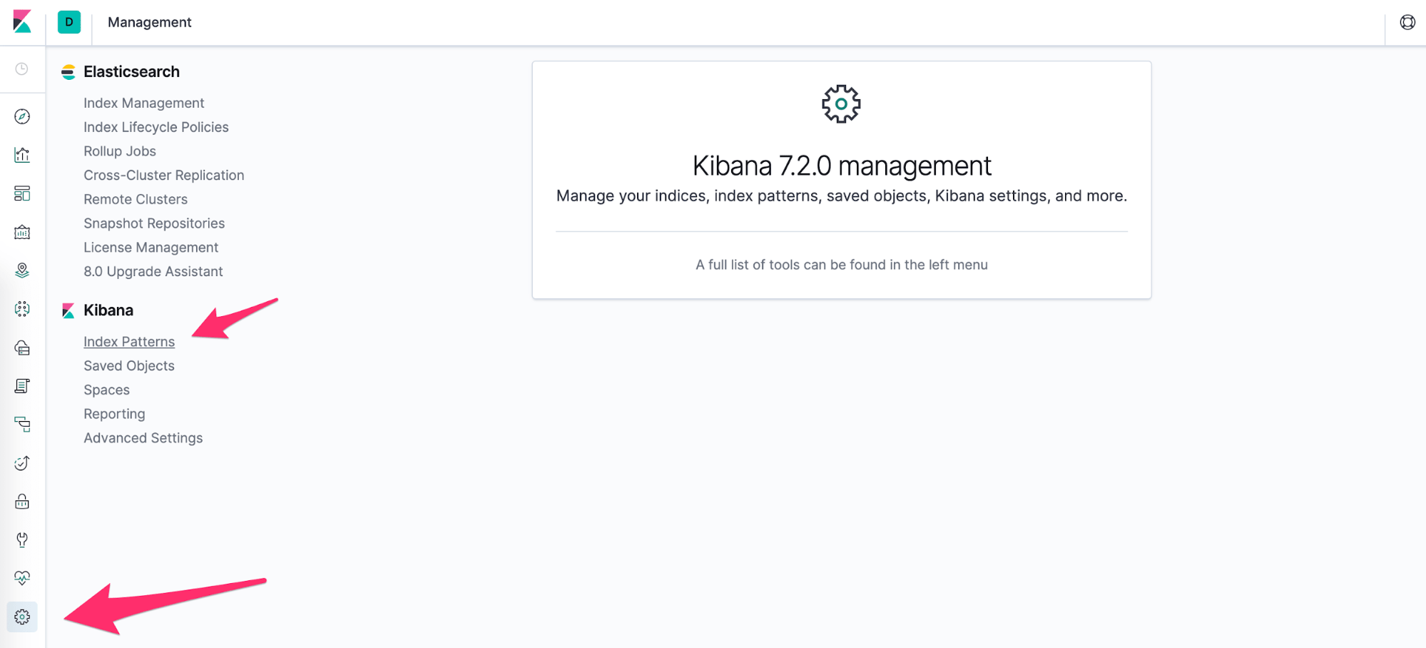 Kibana management